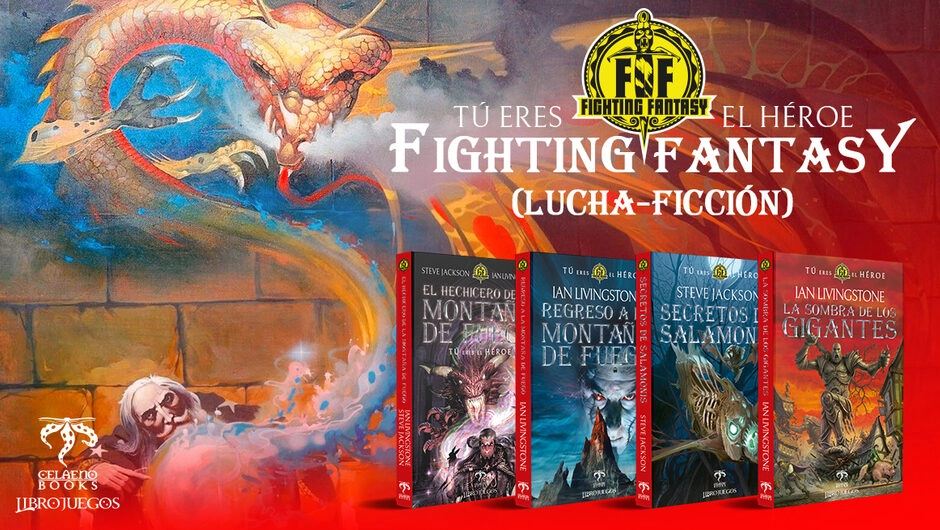 Celaeno Books publicará en español la serie de librojuegos "Fighting Fantasy"